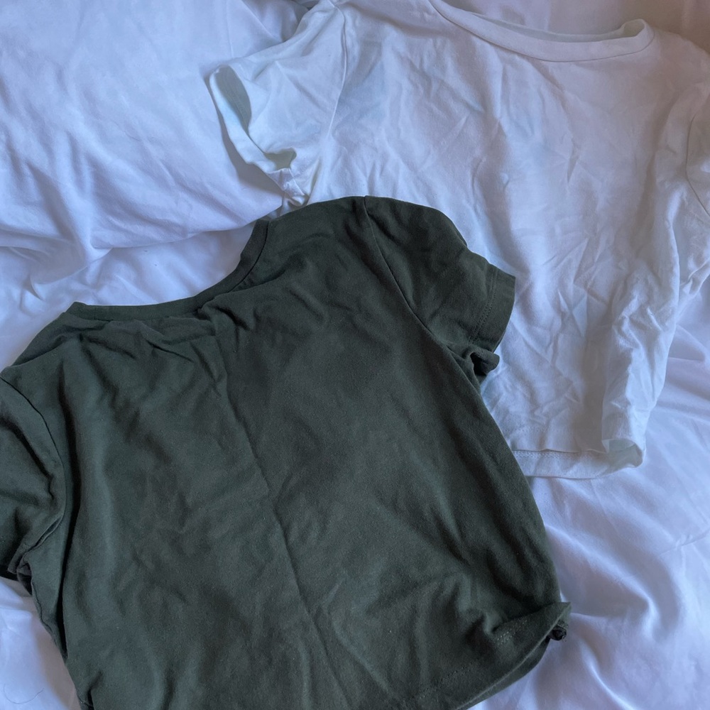 Wildfable cropped t shirt set